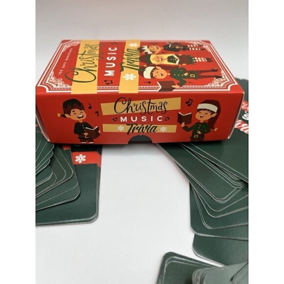 Christmas Music Trivia Cards 100 Quiz Questions Family Party Games Gift Republic - Picture 8 of 11